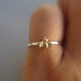 Exquisite Small Gold Color Bee Women Ring